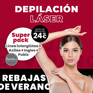 oferta julio depilacion laser interglutea axilas ingles pubis mujer