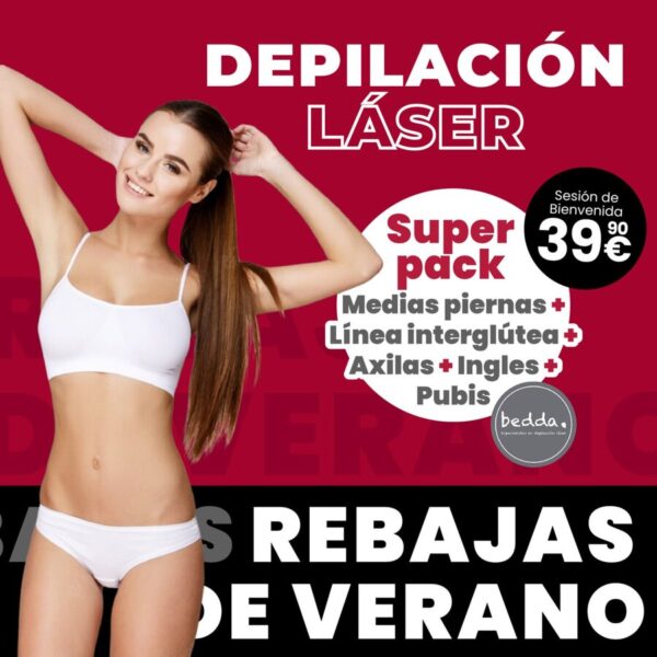 oferta julio depilacion laser medias piernas interglutea ingles pubis axilas mujer